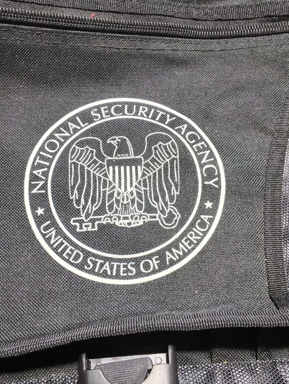 NSA National Security Agency Messenger Bag Black Crossbody Laptop Bag